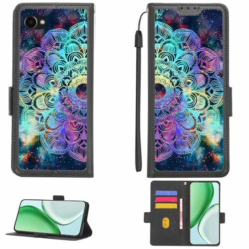 Aroepurt Kompatibel med Orbic Joy 4G Prepaid skyddsfodral med stöd [med HD-skyddsfilm med 9H hårdhet] [RFID-blockering] [Brytningseffekt] LPT-HTT