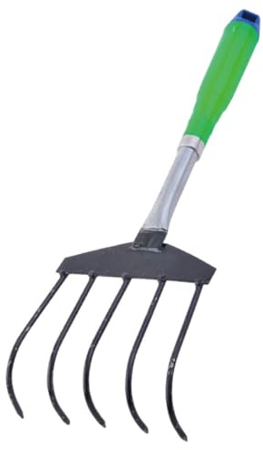 SEWACC Râteau à Griffes Acier Inoxydable Outil de Fouille Coquillages et Ramassage Algues pour Travaux Jardinage Main et Creuser Sable Plage Couleur Aléatoire