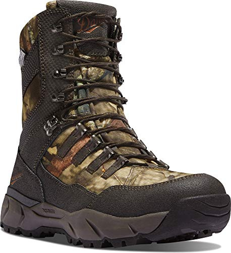Danner Vital Insulated 400g Boots for Men - Waterproof Hunting Boots - Cushioned Shock Absorption - Plyolite Lightweight Midsole - Lock & Load Lacing System - Mossy Oak Break-up Country - 9.5