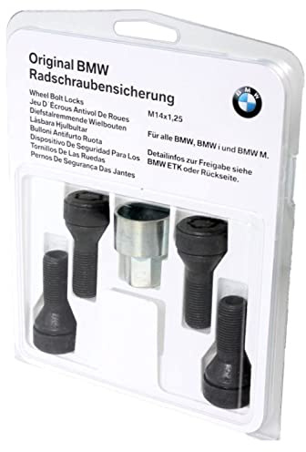 Original BMW Radsicherungsschrauben HIGH Felgenschlösser für BMW Fahrzeugmodelle mit M14 x 1,25