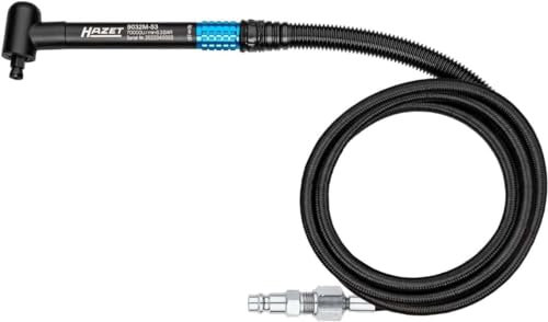 HAZET Mikro-Stabschleifer 9032M-53 I abgewinkelt, 12,91 mm (1/4) Innengewinde, inkl. Kupplungsstecker I präzise Bearbeitung von Werkstücken unter beengten Platzverhältnissen