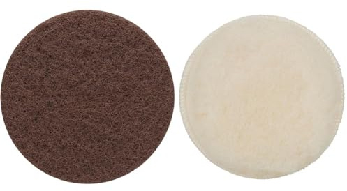 Bosch Professional 5x Expert N880 Fleece Discs (for Steel sheets, Ø 150 mm, Grit 280, Accessories Random Orbital Sander) + 3608610000 Lambswool Bonnent, 160mm, 195cm x 16.5cm x 4cm, Blue