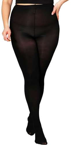 DancMolly Starke Stützwirkung Grosse Grössen Strumpfhosen Damen, Control Top Nylonstrumpfhose