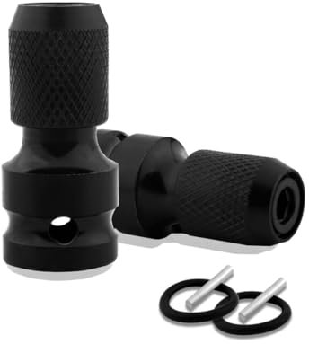 2 Pezzi Adattatore per Bussola Quadrello da 1/2 a Esagonale da 1/4 Sgancio Rapido Adattatori per Chiavi ad Impatto e a Cricchetto