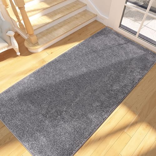 FCSDETAIL Felpudo Entrada Casa Larga 80 x 178 cm, Alfombra Antideslizante y Lavable en Lavadora, Alfombra Atrapapolvo Absorbentes para Perro, Entrada, Puerta, Pasillo, Cocina
