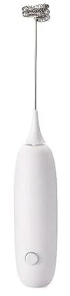 KOSTEN Gadget da Cucina Battery Electric Milk Frother Handheld Egg Beater Coffee Maker Kitchen Drink Foamer Whisk-Bianco