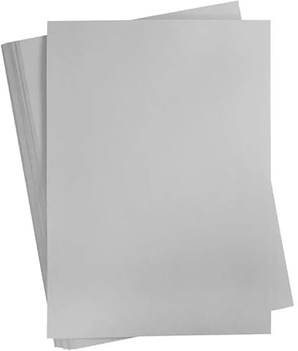 artdee® Bastelkarton – (100 Blatt / 180 g/m² / Grau) – 100 Blatt Bastelpapier – Buntpapier zum Basteln – für grenzenlose Gestaltungs- und Bastelmöglichkeiten