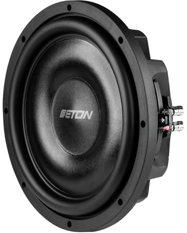ETON MW 12 Flat – Kraftvoller, Flacher 30 cm / 12 Zoll Subwoofer, Langhub Bass fürs Auto, Tiefton Lautsprecher mit Ferrit-Magnet, 2 x 2 Ohm Doppelschwingspule, 2 x 450 Watt, 1 St.