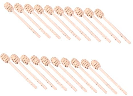 Ciieeo 20 Piezas Palito De Miel De Madera Varilla De Miel para Mezclar De Madera para Remover y Mermelada Unidades