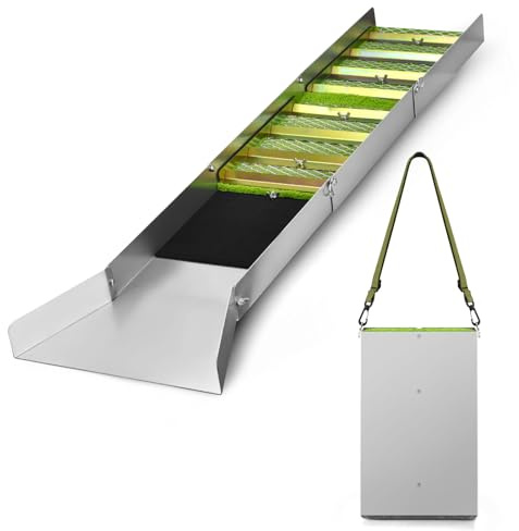 GMGSJ Boîte d'écluse pour extraction d'or, 127 cm, pliable en alliage d'aluminium, portable, équipement de prospection d'or léger, boîte à écluse avec mousse de mineur pour l'analyse de l'or (91,4 cm)