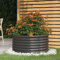 FENLAX Pflanzkübel aus Pulverbeschichteter Stahl 80x80x36 cm Anthrazit Hochbeet Metall für Gemüse Pflanzenbeet Blumenbeet Terrasse Hochbeet Balkon Pflanzenkasten
