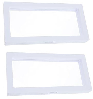 Beavorty 2stücke Floating Display Box Uhren Und Schmuck Rechteckige Aufbewahrungsbox in Weiß Schwimmende Vitrine Für Schmuckpräsentation Und Effektiven Schutz