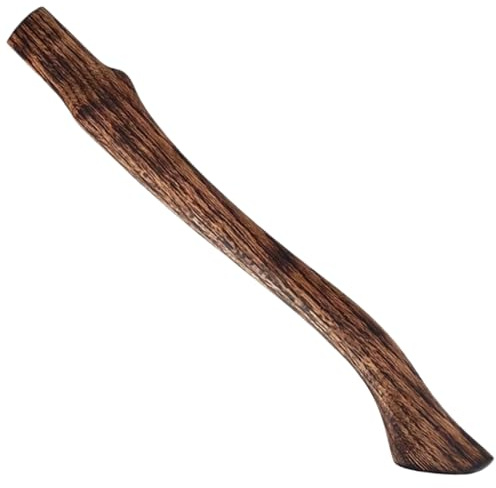 Maniglia ascia Accapegno a astratto in legno di faggio Accacota carbonizzata con manici per ascia resistenti liscio dell'estremità curva