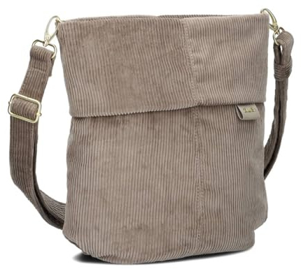 Zwei Damen Handtasche Mademoiselle.M M90 Umhängetasche 6 Liter klassische Crossbody Bag, weiches Kunstleder, Schulter-Tasche inklusive zweitem kurzen Gurt