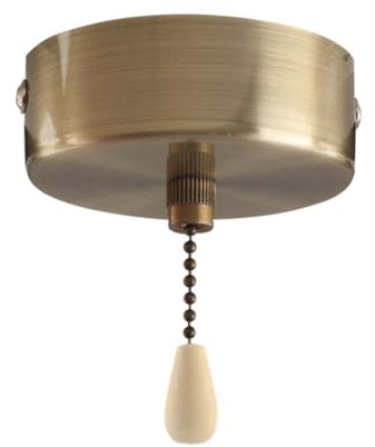 Bathroom Pull Cord Light Switch 150 cm, Pull Cord Light Switch for Ceiling Light with Chain Set, Shower PullCord Switchs for Bath Room Chandeliers Accessories Round Cylinder