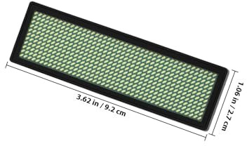 INOOMP Programmierbares LED Namensschild Weiß Wiederaufladbares Digitales LED Schild mit Magnetischem Bildschirm Helles LED Display für Restaurants und Ladenschilder