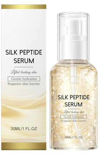 Deep Collagen Silk Peptide Intensive Ampoule, Copper Peptides Serum for Face, Instant Face Lift Serum with Collagen & Multi Peptides, Hydrating Korean Skincare Facial Serum for Smooth-Looking Skin (1)