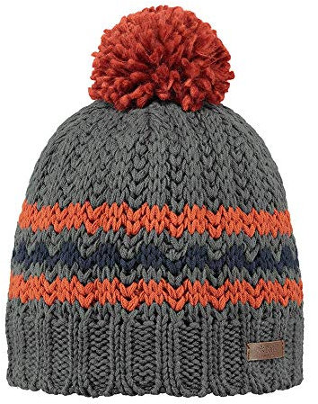 Barts Beanie BOMMELMÜTZE STRICKMÜTZE GRAU Forbes Grobstrick Fleece 3546019 - Forbes (one-Size)
