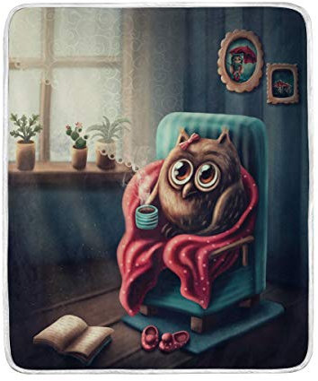 Use7 Polyester-Mikrofaser Decke, Multicolor, 50 x 60 Inch, Modern, Cartoon, Camping, Sommer, Alle, 1 Count, 127 x 152,4 cm