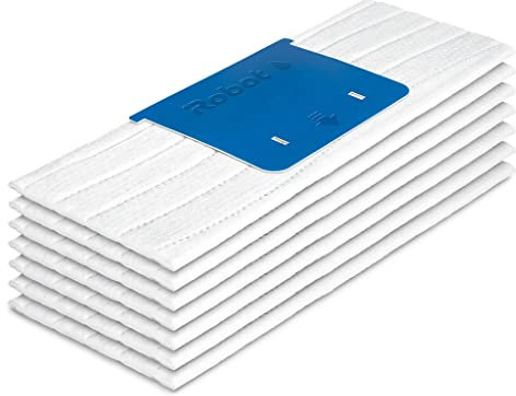 iRobot - Piezas auténticas - Paños para fregar en profundidad para Braava Serie m (7x) - Blanco - Desechables.