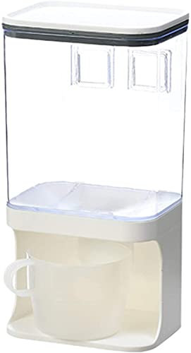 1 / 1.5 / 3L Wall Mounted Split Rice Grain Dispenser Kitchen Dry Food Container-1000ML