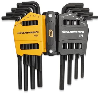 GEARWRENCH 26 Piece Long Arm SAE/Metric Hex Key Set - 83504