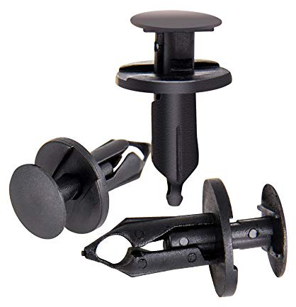 CarBole Auto Befestigung Clips 120 Pcs, 8mm Kunststoff Auto Türverkleidung | Kunststoffnieten Türverkleidung Befestigungclips, Plastikklips Klammern stoßstangen Rivet Trim Clip Fastner Set für Auto