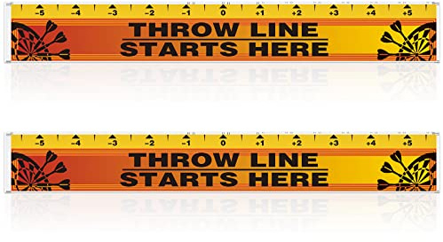 Lewtemi Dart Throw Line Dart Line Floor Sticker PVC Dart Board Toe Line Marker for Dart Players Darts Game Accessories, 23 x 3.15 Inch