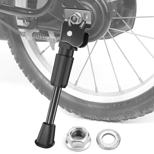 SEISSO Fahrradständer 12 Zoll kinderfahrrad Ständer Kinderfahrrad Fahrradständer für Fahrrad Seitenständer 12 Mountainbikem, Rennrad, Sportfahrrad