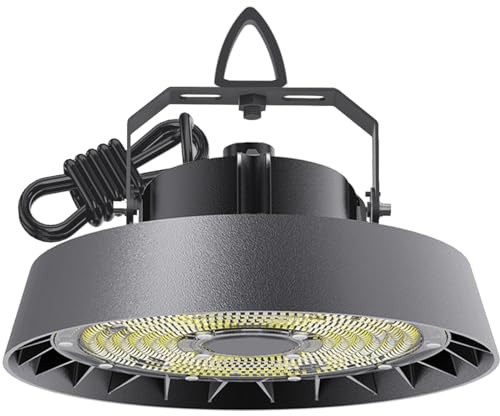 Modlicht LED Hallenstrahler 150W Kaltweiß 5000K | 25500lm 90°Abstrahlwinkel UFO Highbay Industrielampe IP65 Hallenbeleuchtung für Gewerbliche Lager/Werkstatt/Garage leuchte
