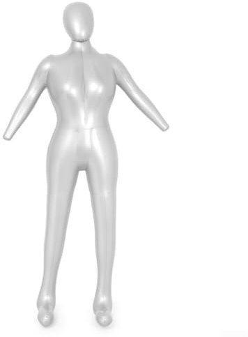 CWOQOCW 165 cm weibliche aufblasbare Ganzkörper-Schaufensterpuppe, weibliches Modell mit Arm Show Flügel-Display Schaufensterpuppe Büste Dummy