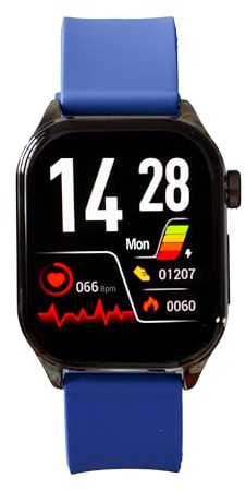 Knauermann PRO 3 (2024) Schwarz - Gesundheitsuhr Smartwatch mit Telefoniefunktion - EKG + HRV und SOS Funktion - AMOLED Display- BT Bluetooth - Schlafapnoe - Schwarz, 14-24