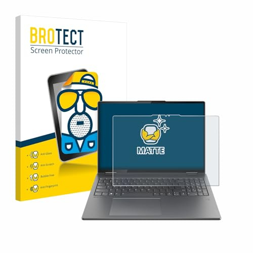 BROTECT Schutzfolie für Lenovo Yoga 7i 2-in-1 Gen 9 16 | Entspiegelnder Displayschutz Made in Germany Matte Displayschutz-Folie Anti-Reflex Anti-Fingerprint Einfache Montage