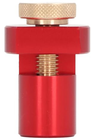 19mm Bench Dog Clamp CNC Thumb Screw, Aluminum Alloy Woodworking Table Stop Non Slip Workbench Limiting Block Bench Brake Inserts for 19mm Dog Holes Woodworking Accessories (Red)