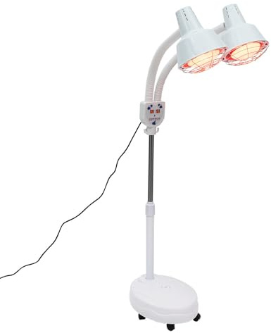 FUNYSF 275W Wärmelampe Infrarotlampe Rotlicht Therapielampe 360° verstellbare Wärmelamp Wärmelampe mit Rädern zur Muskelentspannung Analgesie Aktivieren Sie die Haut