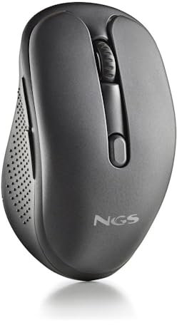 NGS | EVO JOT, Ratón Inalámbrico Recargable Multimodo, 2.4 GHz + Bluetooth 5.0 y 5.1, 800/1200/1600 DPI, Botones Silenciosos, Conexión USB-C