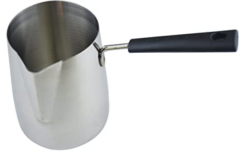 Artibetter Pichet à Lait Mousseur 350 Ml En Acier Inoxydable 304 Avec Long Manche Ergonomique Et Bec Verseur Fin Pour Latte Art Barista Usage Café Maison