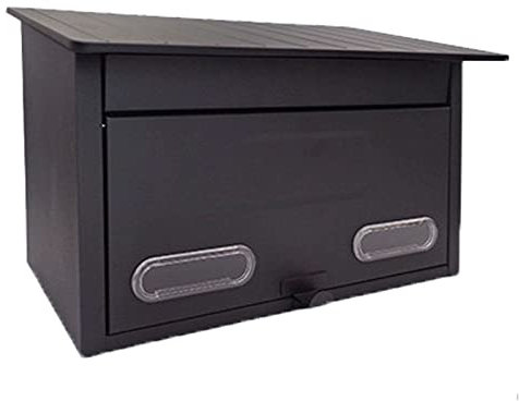 Briefkästen zur Wandmontage, kleiner Briefkasten für die Außenvilla, großes Fassungsvermögen, abschließbare Briefkästen zur Wandmontage, Briefkasten für das Haus, 14,7 x 9 x 7,2 Zoll (Farbe: