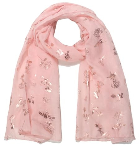 MAZELIKEHOOD Scarf for Women Fashion Print Lightweight Wrap Long Soft Floral Scarves Gifts for Women