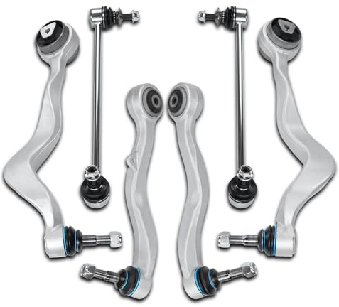SUSMONSTER Querlenker Satz Vorne inkl. Koppelstange Unten Vorderachse 6 Teilig Kompatibel mit BMW 5er E60 5er Touring E61 520i 523i 525i 530i 540i 545i 550i 520d 525d 530d 535d M5 2001-2010