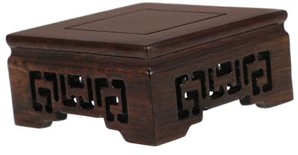 Holibanna base del vaso porta piante da casa alzata per piante da giardino pentola fiore In piedi piedistallo per vaso bonsai stand di piante in vaso di legno Dark Brown