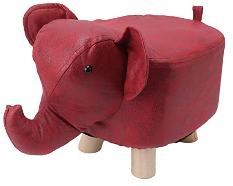 YULEESIYIP Niedliche Elefantenform -Slip -Cartoon -Kinder Hocker Stall Multi Purpose (Red)
