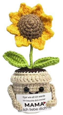 iTbxzzy Muttertagsgeschenk Geschenke für Mama Mutter - Geburtstagsgeschenk für Mama, Geschenk für Mutter Deko, Handgefertigtes Sonnenblumen