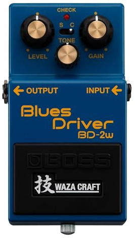 BOSS BD-2W Blues Driver | Premium Waza Craft Guitar Effektpedal med analog kretsar | Sann reproduktion av den legendariska BD-2 Blues Driver | Standard och anpassade spellägen
