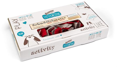 BunnyNature Schnüffelmatte Filz rot/grau