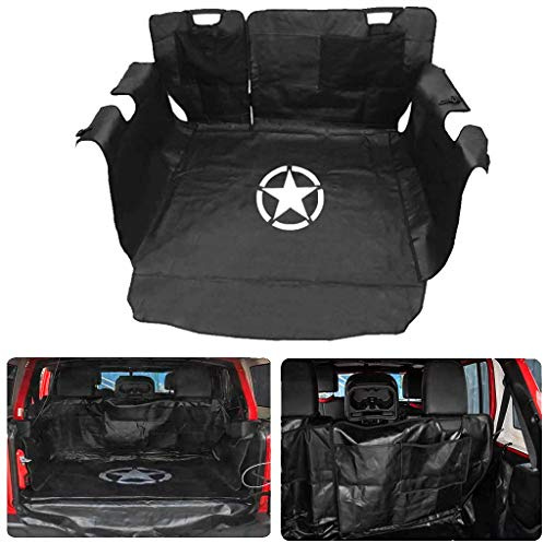 PSLER ® Maletero Cubierta de Carga Revestimiento Trasero Asientos Almacenamiento para Wrangler JK 2007-2017 y para Wrangler JL 2018-2023