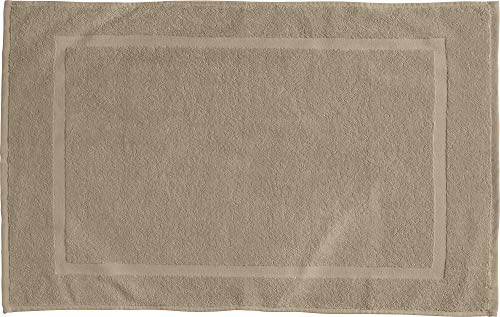 REDBEST Duschvorlage, Badteppich Chicago Taupe Größe 50x80 cm - extra dick, weich, saustark und strapazierfähig (weitere Farben)