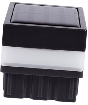 OSALADI Solar Säulenlampe 0, 4 W LED Ip55 für Außenbereich Kunststoff | Induktionsbetrieb, Wasserfest und Energiesparend, 2, 4 V, 50 000 H Lebensdauer, Einfache Montage