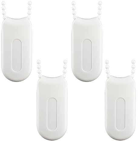 Lowats Schnurgewicht Ersatz 4 Stücke Jalousien Anhänger Kettenbeschwerer für Rollos Sicherheitsgriff Spannvorrichtung Lamellenvorhängen und Kettenzugjalousien für Jalousien oder Schatten Weißer