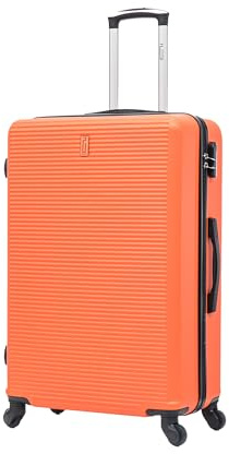 CELIMS - Grande Valise Soute 75 cm 23kg Rigide ABS Légère | Valise XL à roulettes 4 Roues 360° | Bagage Soute Avion 23kg | Valise Grande Taille Voyage | Orange